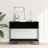Mesa consola madera de ingeniería negra 100x35x74,5