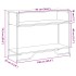 Mesa consola madera de ingeniería negra 100x35x74,5