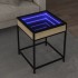 Mesa de centro con Infinity LED roble Sonoma 40x40x51