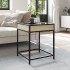Mesa de centro con Infinity LED roble Sonoma 40x40x51