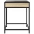 Mesa de centro con Infinity LED roble Sonoma 40x40x51