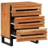 Mesita de noche madera maciza de acacia 50x34x62