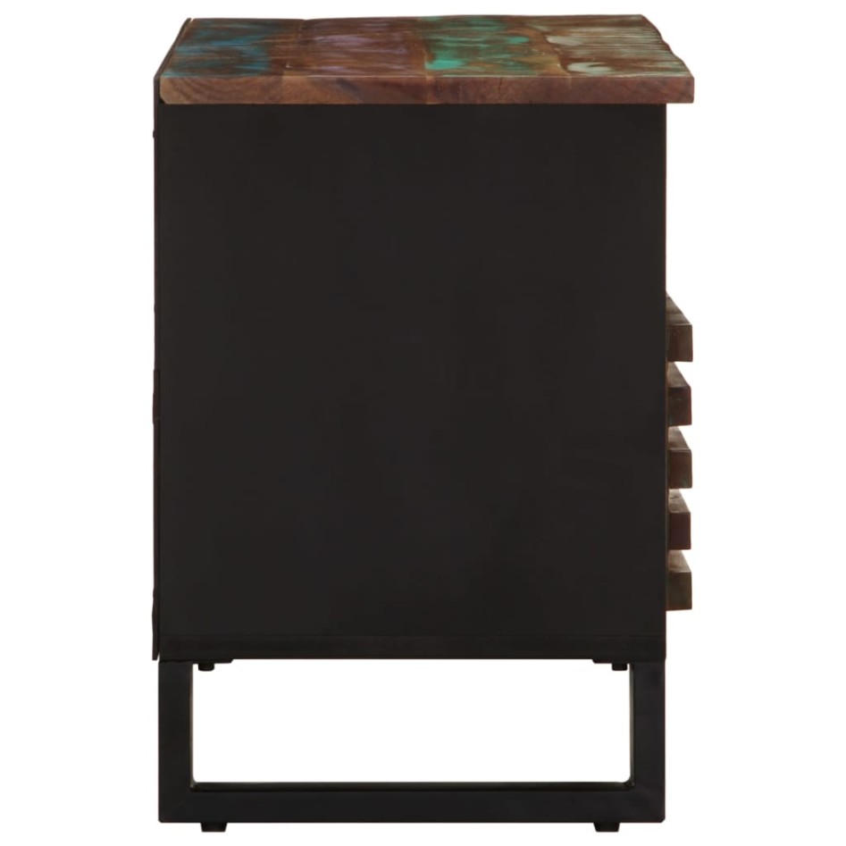 Mueble de TV madera maciza de acacia 100x34x46