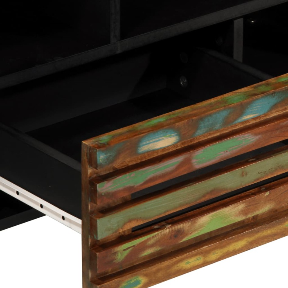 Mueble de TV madera maciza de acacia 100x34x46