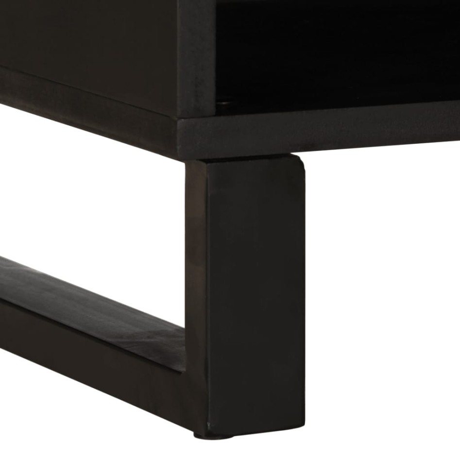 Mueble de TV madera maciza de acacia 100x34x46