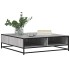Mesa centro madera ingeniería y metal gris Sonoma 100x100x30