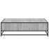 Mesa centro madera ingeniería y metal gris Sonoma 100x100x30