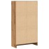 Estantería de madera de ingeniería roble artesano 60x24x109