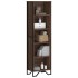 Estantería madera de ingeniería marrón roble 50x31x169