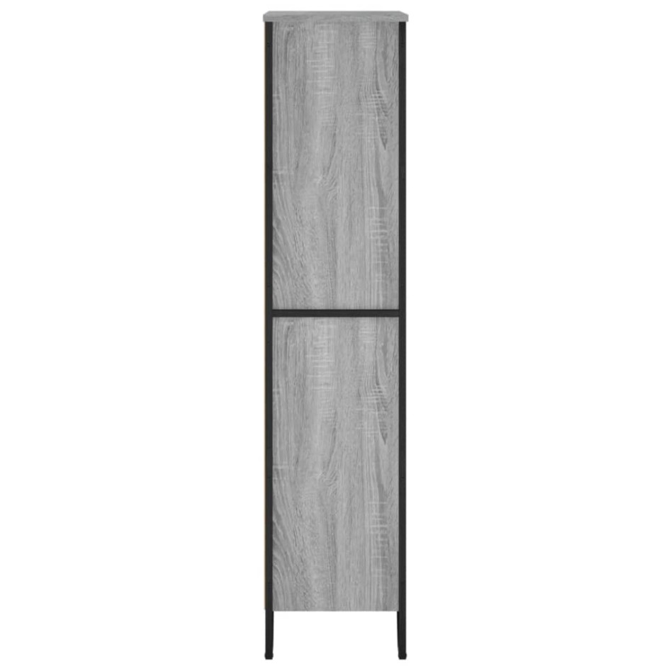 Estantería madera de ingeniería gris Sonoma 80x31x137,5