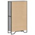 Estantería madera de ingeniería gris Sonoma 80x31x137,5