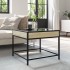 Mesa de centro con Infinity LED roble Sonoma 50x50x41