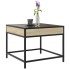 Mesa de centro con Infinity LED roble Sonoma 50x50x41