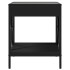 Mesita de noche con Infinity LED negra 40x40x49