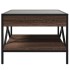 Mesa de centro con Infinity LED marrón roble 50x50x38