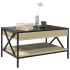 Mesa de centro con Infinity LED roble Sonoma 70x50x38