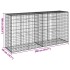 Cesta de gaviones con cubierta hierro galvanizado 200x50x100