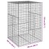 Cesta gaviones con cubierta hierro galvanizado 100x100x150
