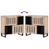 Aparador de madera maciza de mango 80x34x75