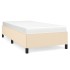 Estructura de cama sin colchón tela crema 80x200