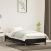Estructura de cama sin colchón terciopelo negro 90x190 cm