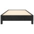 Estructura de cama sin colchón terciopelo negro 90x190