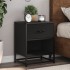 Mesitas de noche 2 uds madera ingeniería negro 40x31x50
