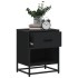 Mesitas de noche 2 uds madera ingeniería negro 40x31x50