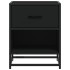 Mesitas de noche 2 uds madera ingeniería negro 40x31x50