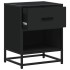 Mesitas de noche 2 uds madera ingeniería negro 40x31x50