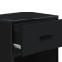 Mesitas de noche 2 uds madera ingeniería negro 40x31x50