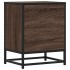 Mesitas noche 2 uds madera ingeniería marrón roble 40x31x50