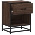 Mesitas noche 2 uds madera ingeniería marrón roble 40x31x50