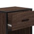 Mesitas noche 2 uds madera ingeniería marrón roble 40x31x50