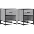 Mesitas noche 2 uds madera ingeniería gris Sonoma 40x31x50