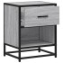 Mesitas noche 2 uds madera ingeniería gris Sonoma 40x31x50