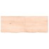 Encimera de baño madera maciza sin tratar 140x50x(2-6)