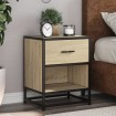 Mesitas noche 2 uds madera ingeniería roble Sonoma 40x31x50 cm