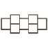 Estantería de pared madera ingeniería marrón roble 159x18x65