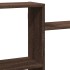 Estantería de pared madera ingeniería marrón roble 159x18x65