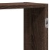 Estantería de pared madera ingeniería marrón roble 159x18x65
