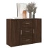 Aparador de madera de ingeniería marrón roble 90,5x29,5x65