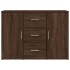 Aparador de madera de ingeniería marrón roble 90,5x29,5x65