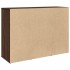 Aparador de madera de ingeniería marrón roble 90,5x29,5x65