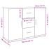 Aparador de madera de ingeniería marrón roble 90,5x29,5x65