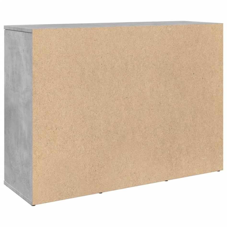 Aparador madera de ingeniería gris hormigón 90,5x29,5x65