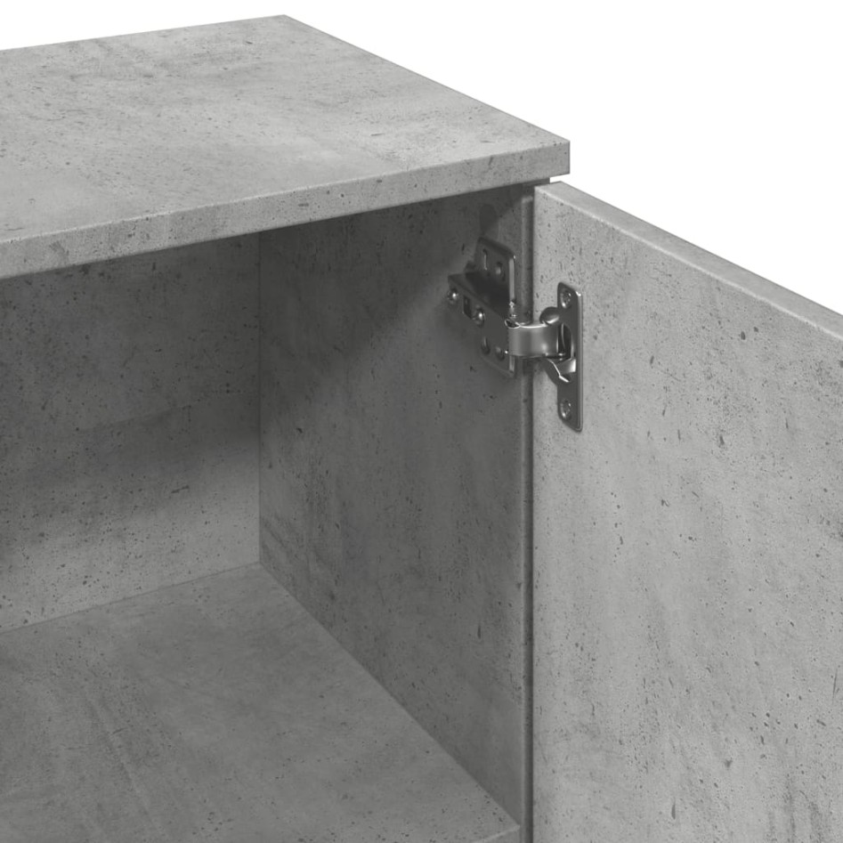 Aparador madera de ingeniería gris hormigón 90,5x29,5x65