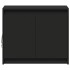 Aparador con LED madera de ingeniería negro 72x34x61
