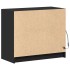 Aparador con LED madera de ingeniería negro 72x34x61