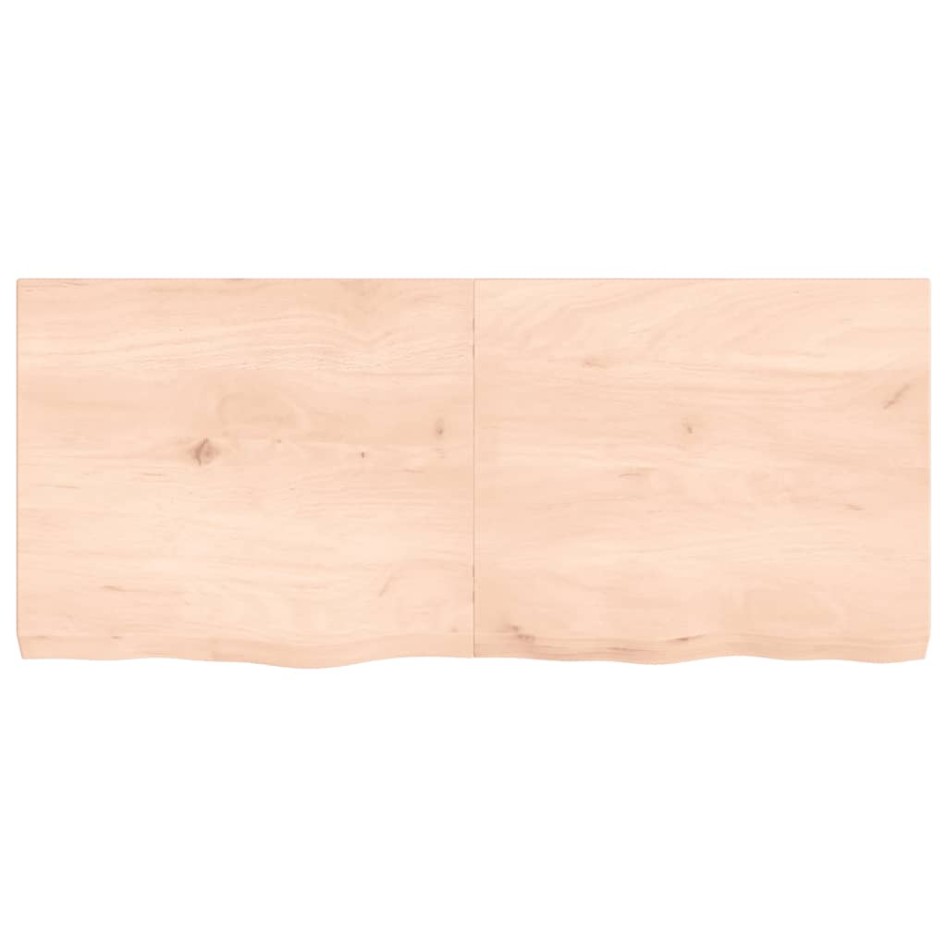 Encimera de baño madera maciza sin tratar 140x60x(2-6)